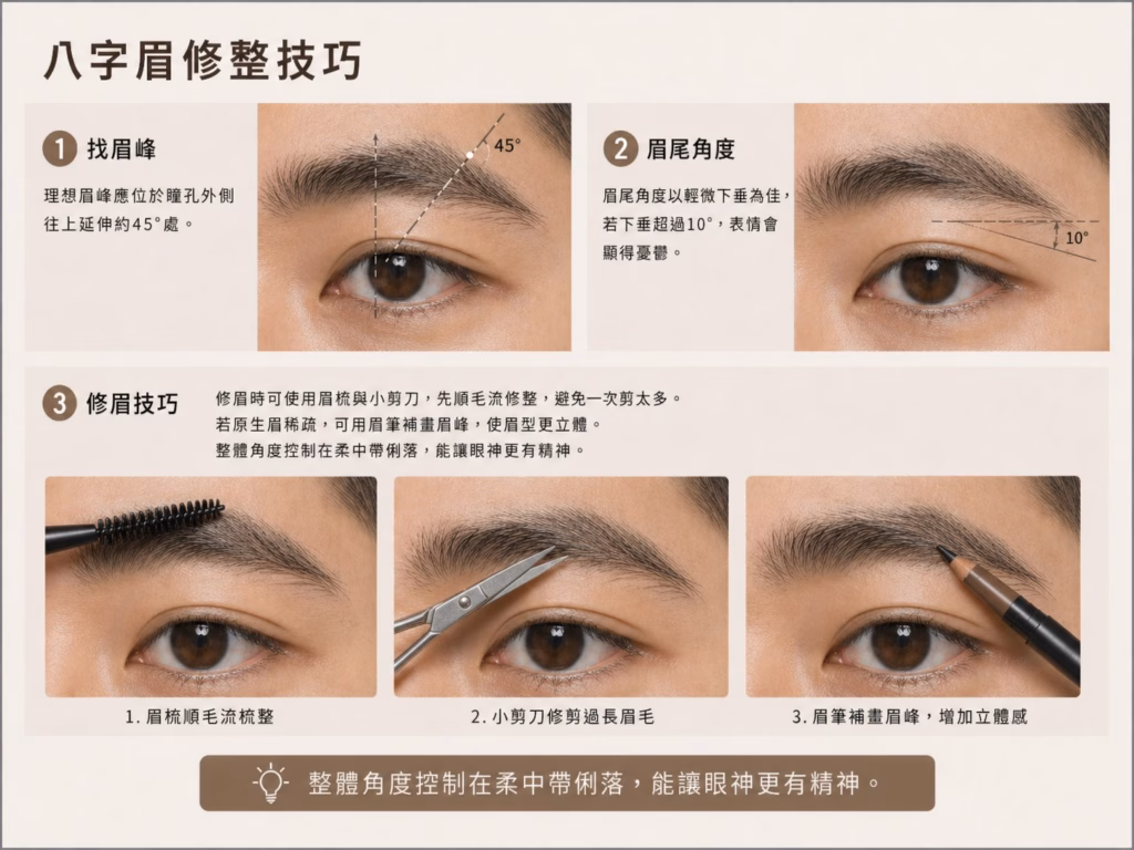 💄 八字眉怎麼變好看?修眉與化妝技巧